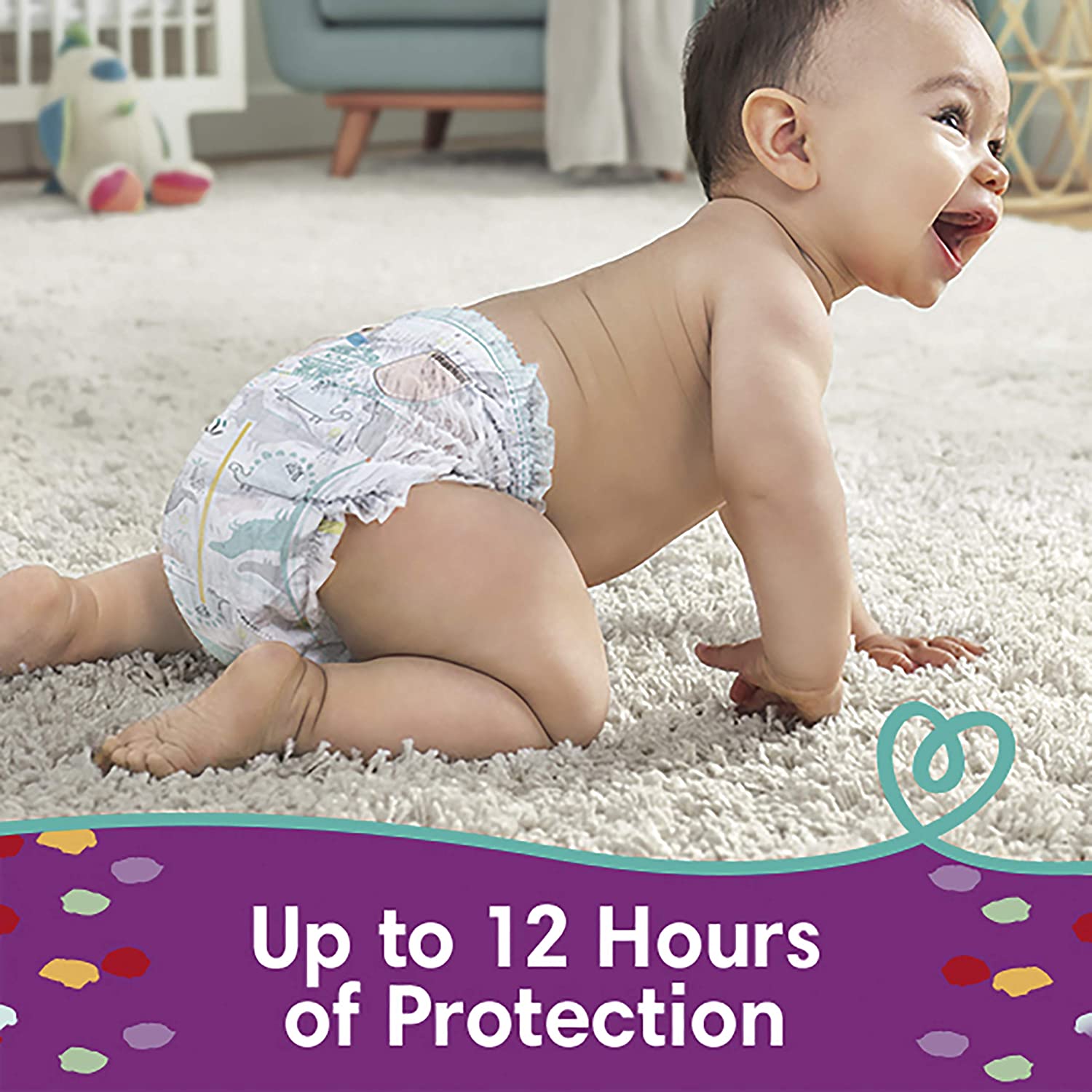 Diapers Size 5, 128 Count - Pampers Pull On Cruisers 360° Fit Disposable Baby Diapers with Stretchy Waistband, (Packaging & Prints May Vary) - Image 3